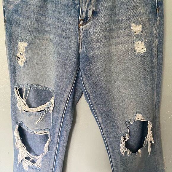 Pacsun Boyfriend Jeans Destroyed Button Fly 28 - Picture 2 of 9